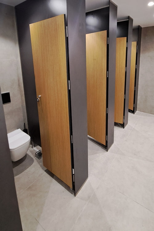 Decorative compac MDF - toilet doors